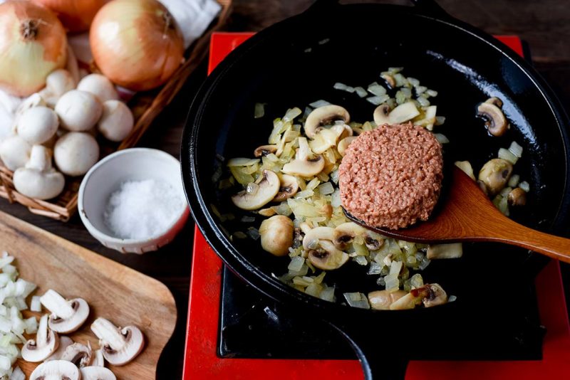 蘑菇絞肉鹹派-料理步驟